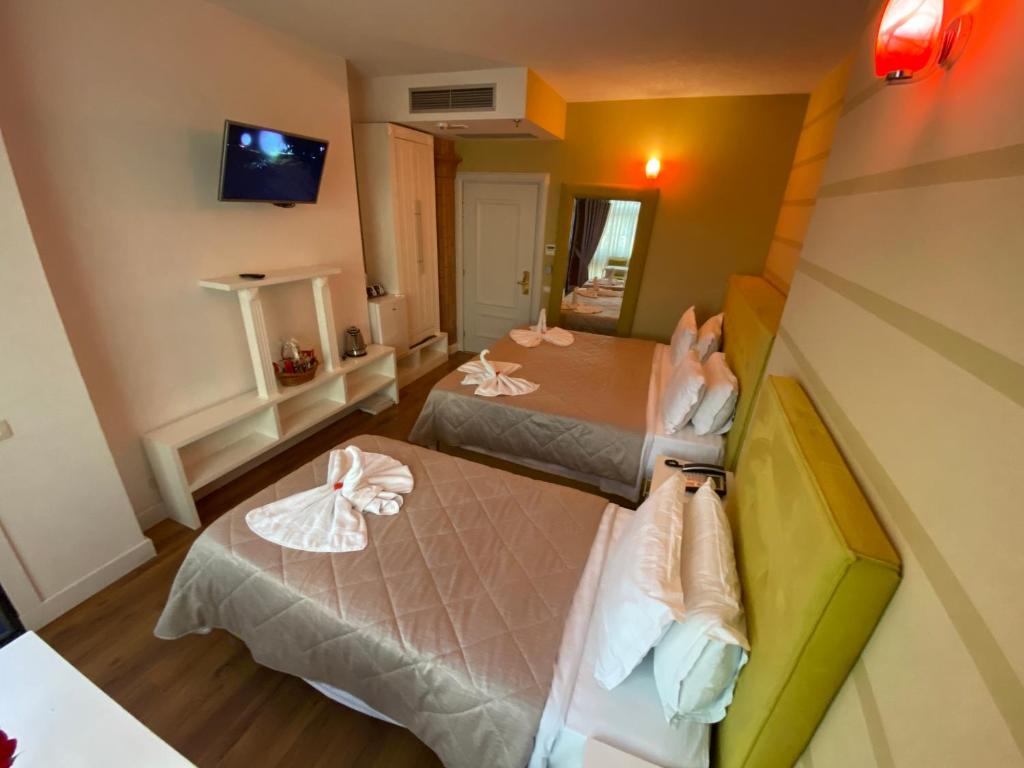 bedroom at The red bricks hotel