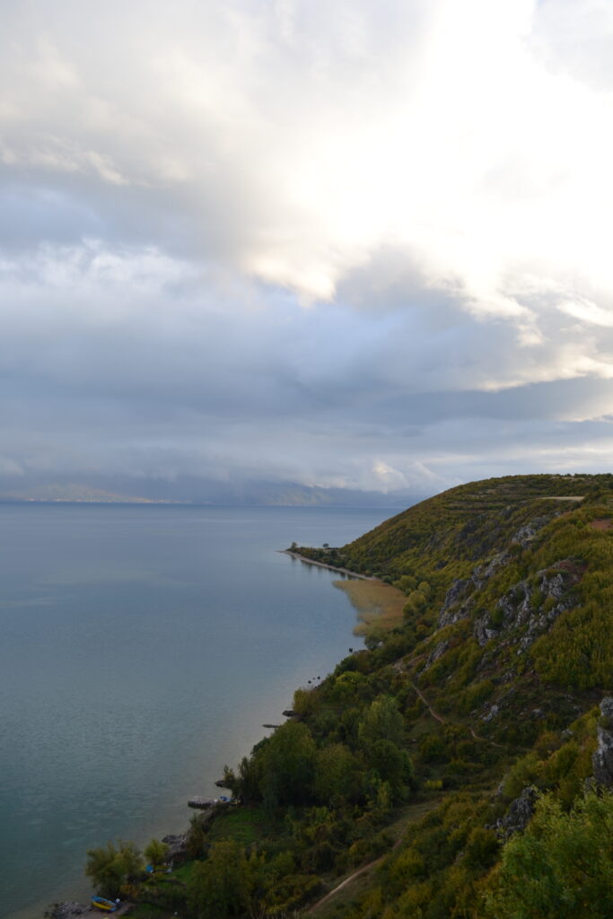 aerial view of pagradec lake