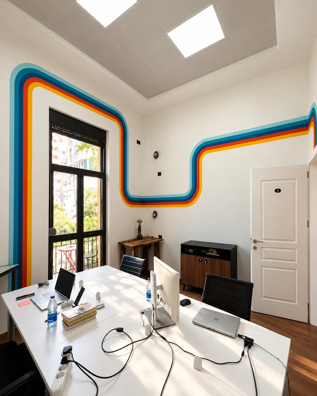 Ufficio privato e spazio di lavoro dedicato al Coolab Tirana