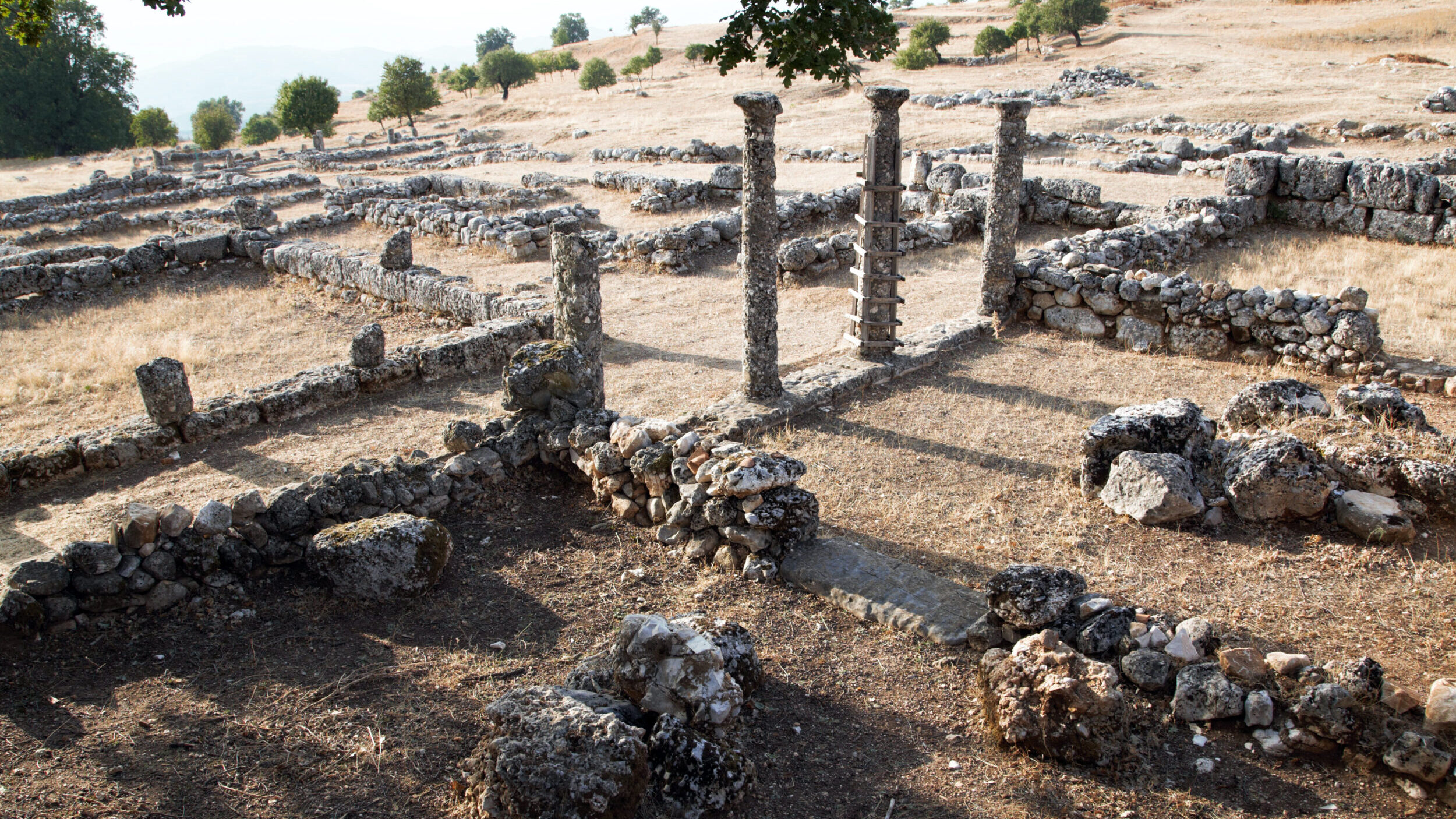 Ruins of the ancient city of Antigonea in Albania