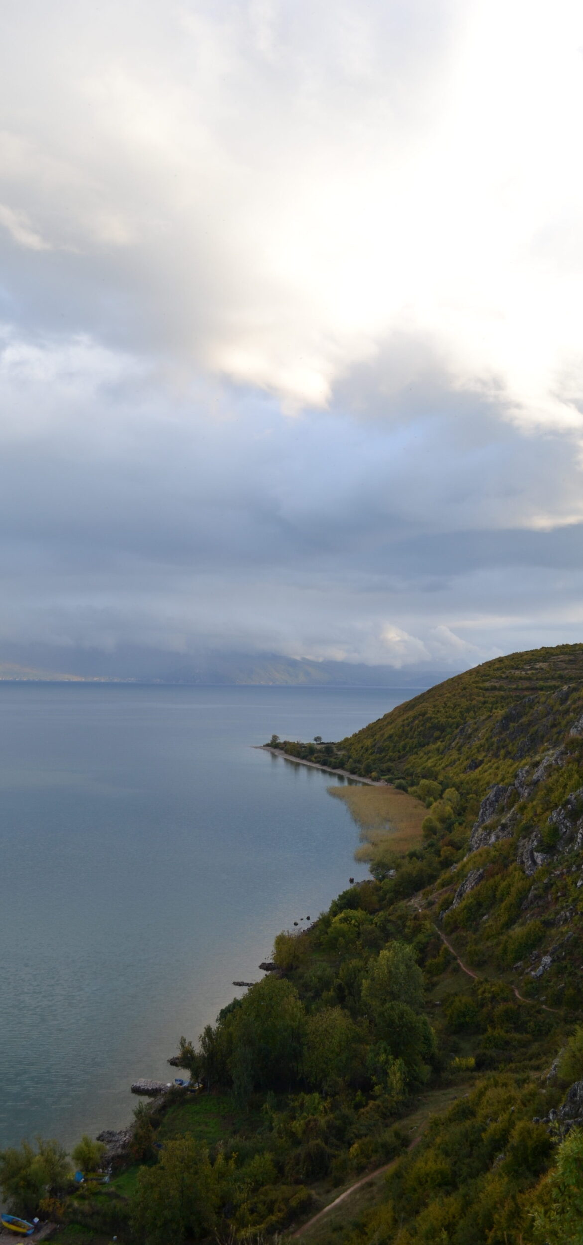 aerial view of pagradec lake