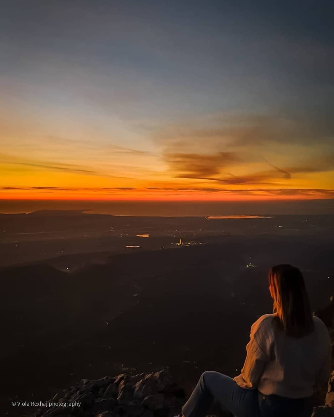 Sunset from Sari Salltiku Tekke on Mount Krujë, Albania