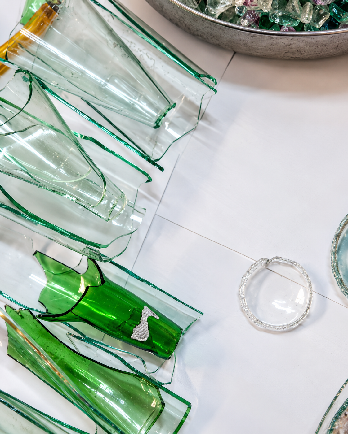 Creative glass art experience at QELQ Glass Studio in Tirana