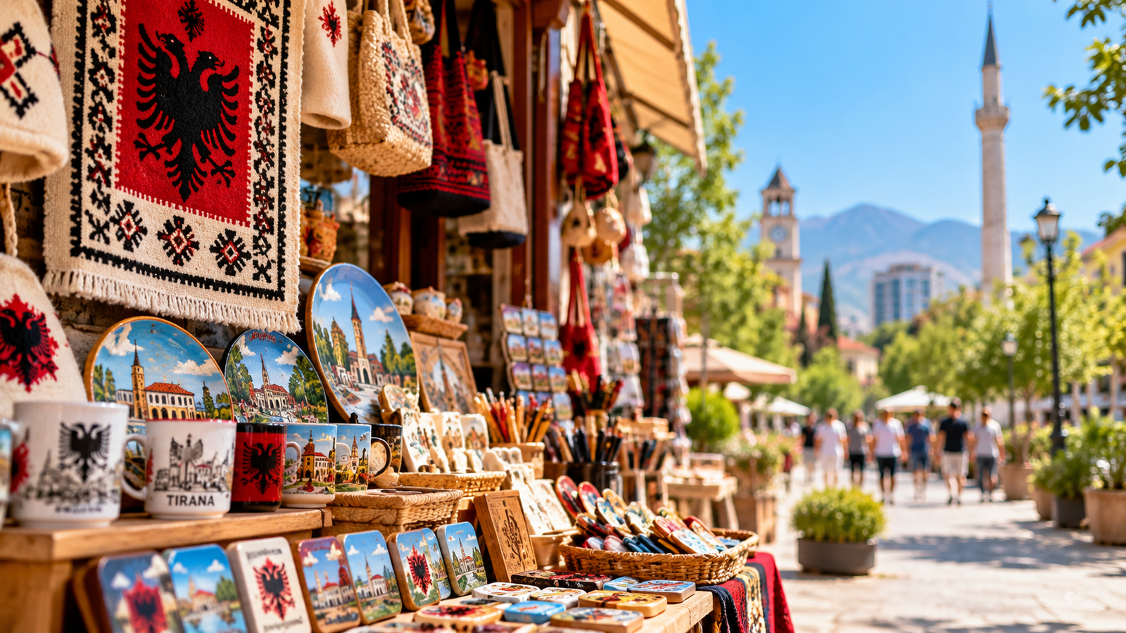 I migliori negozi di souvenir a Tirana con regali tradizionali albanesi, artigianato e souvenir locali