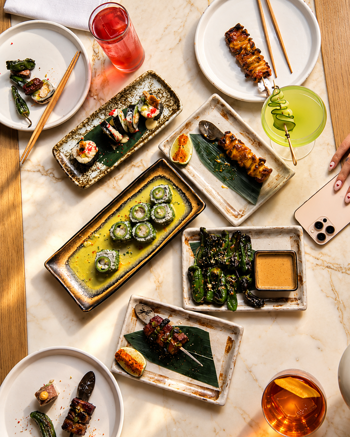 Nikkei-inspired Japanese and Peruvian dishes at Soma Vinyl Station in Tirana