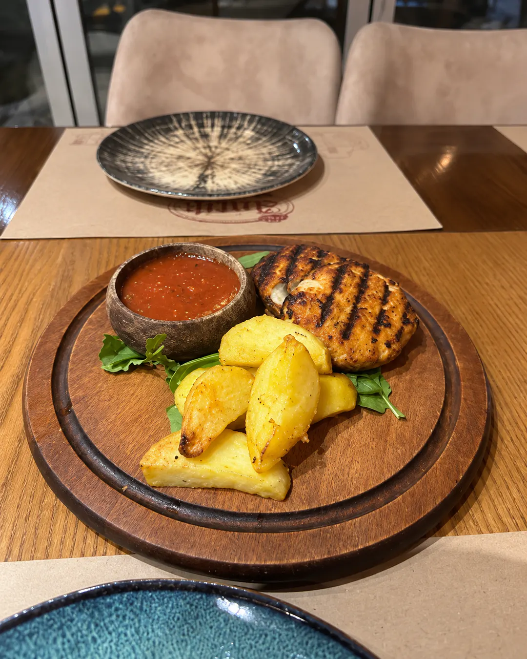 Meat dish served at Antik Restaurant in Korca