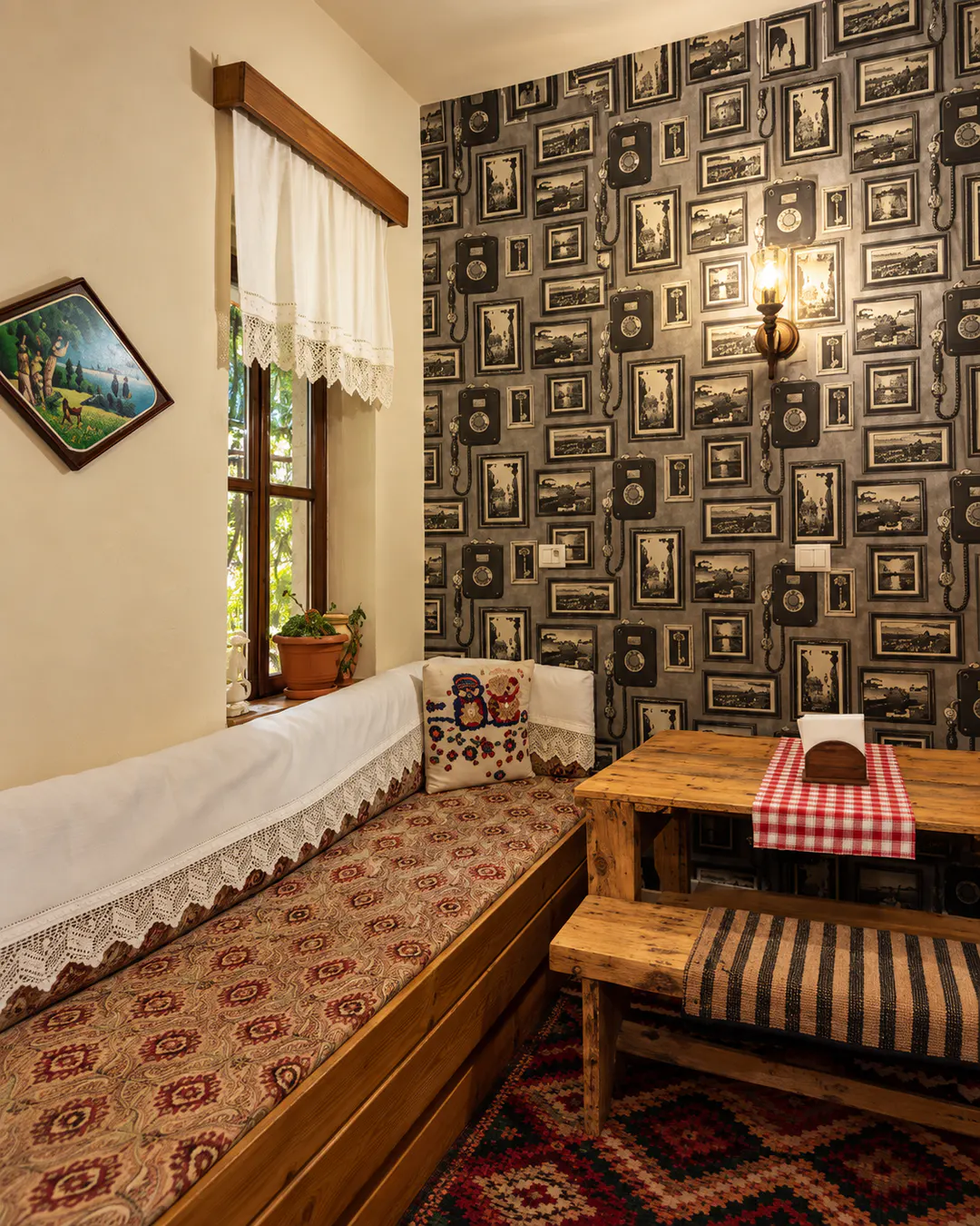 Traditional setting at Shija e Sacit near the Old Bazaar in Korca