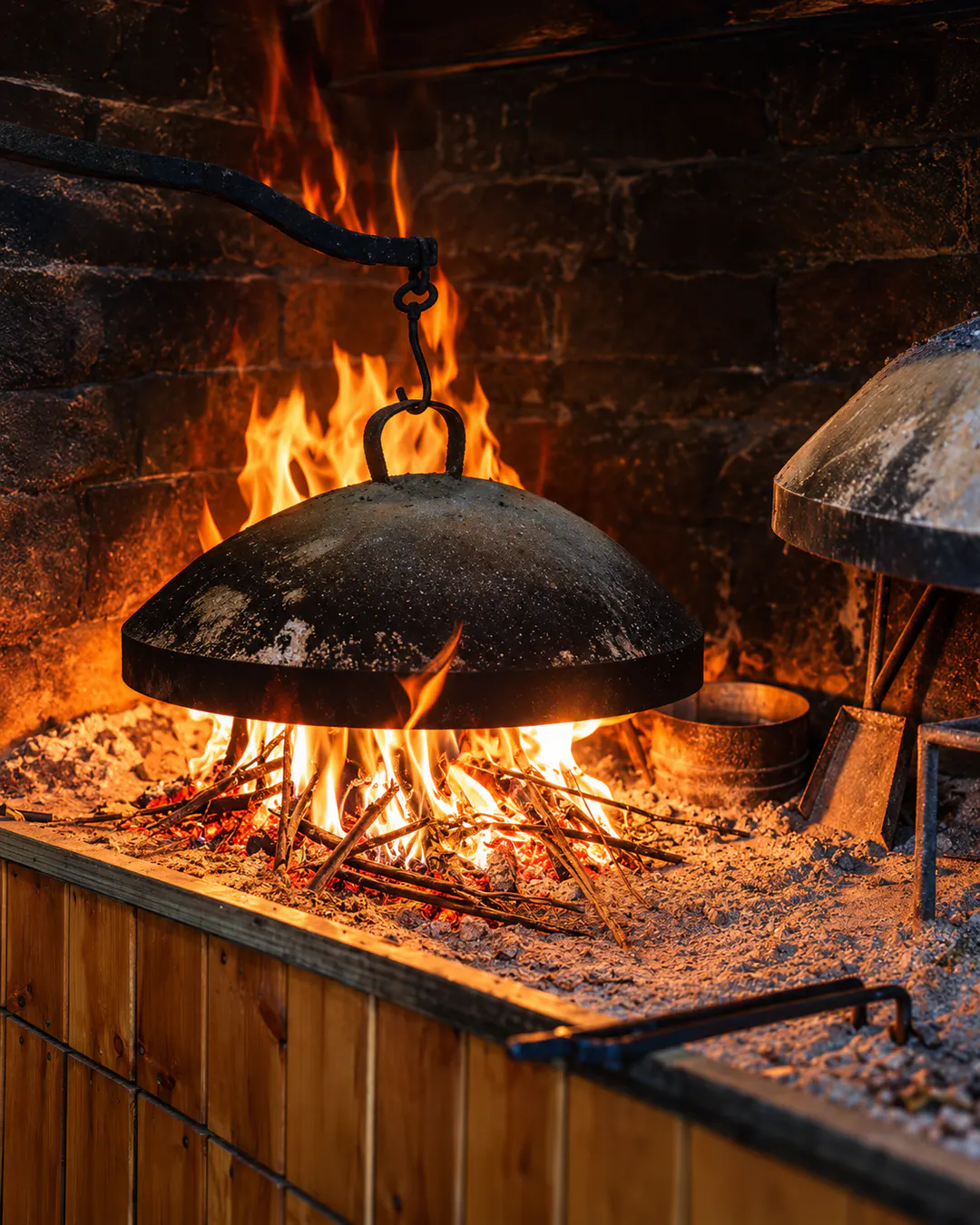 Traditional lakror baking at Shija e Sacit in Korca, Albania