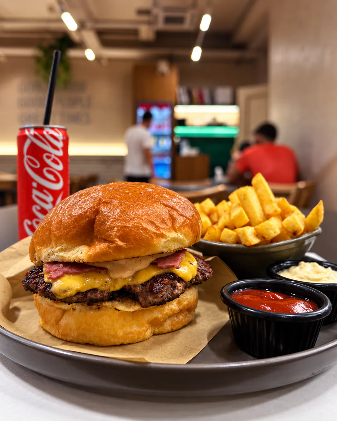Burger në Delibros në Tiranë