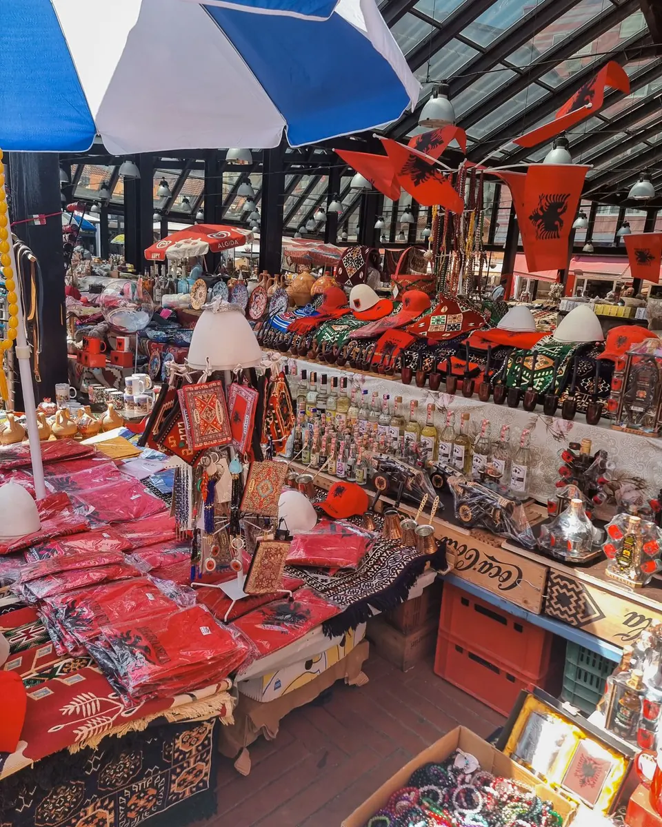 Pazari i Ri New Bazaar in Tirana city center