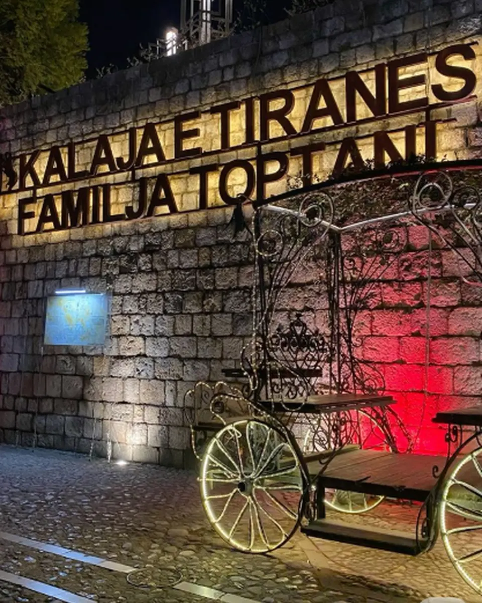 Tirana Castle pedestrian area in Tirana city center