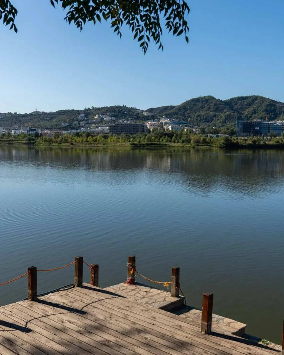 Grand Park and Artificial Lake in Tirana, Albania
