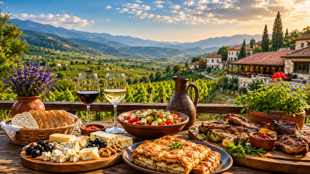 Agrotourism restaurant experience in the countryside near Tirana
