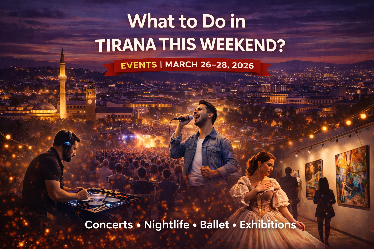 Read more about the article What to do in Tirana this weekend (March 27–29, 2026)
