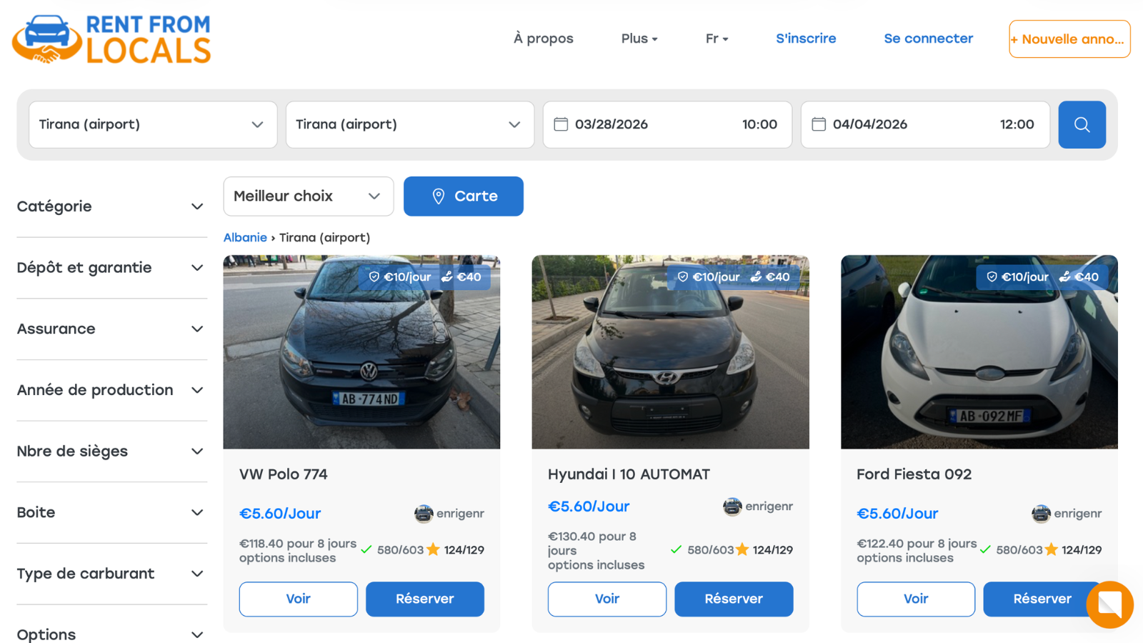 how to book a car rental in Albania Rent From Locals