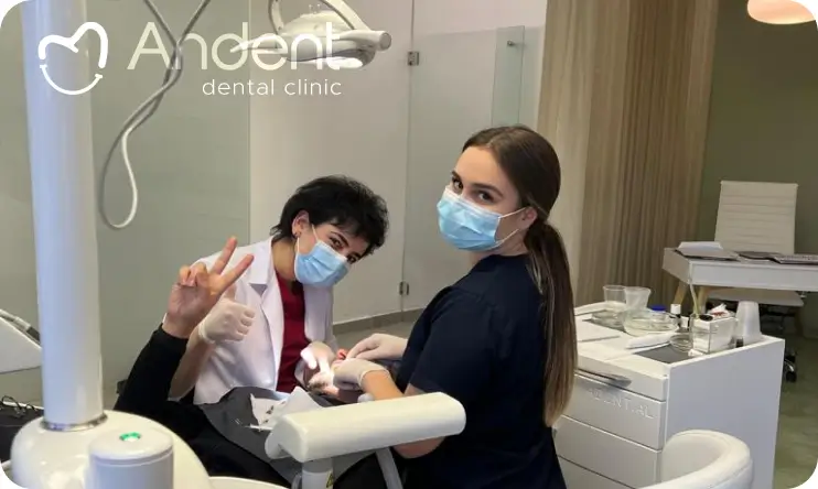 Andent Clinic Tirana studio dentistico e ambiente per i trattamenti dei pazienti
