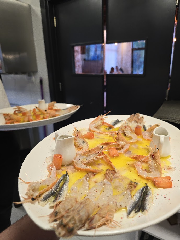 Fresh seafood specialties prepared with local ingredients at Toska Farm Divjake