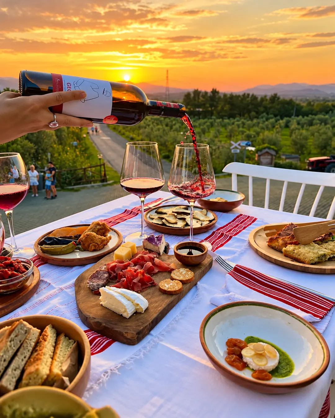 Esperienza con vino locale e cibo dal produttore alla tavola al Mrizi i Zanave