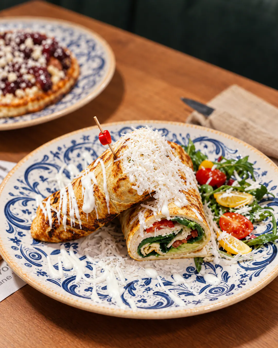 Savory breakfast dish at Noor Coffee & Fine Food in central Tirana