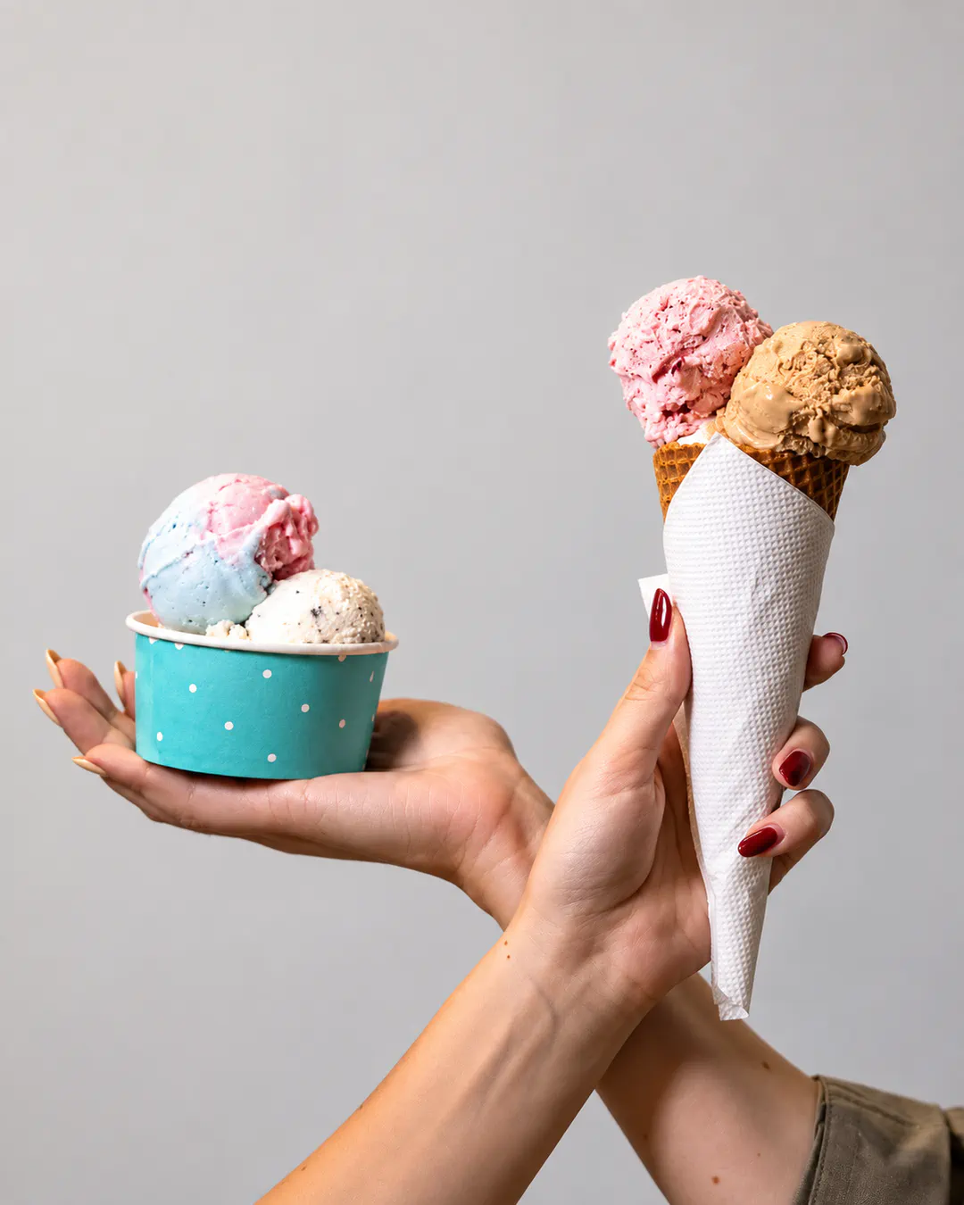 Gelato artizanale në kupë dhe kaush te Reka në Tiranë