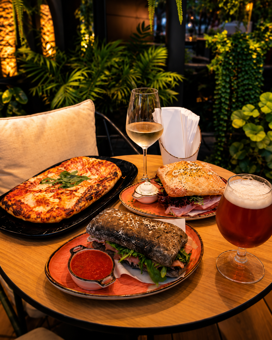 Italian food, wine and drinks at IL VINO wine bar in Tirana