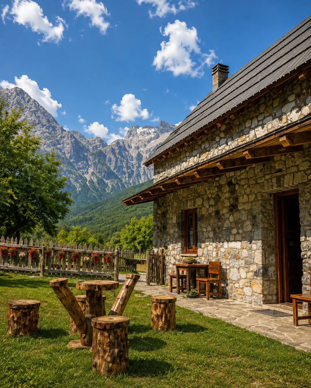 Soggiorno presso Kulla e Sadri Lukes nelle Alpi Albanesi