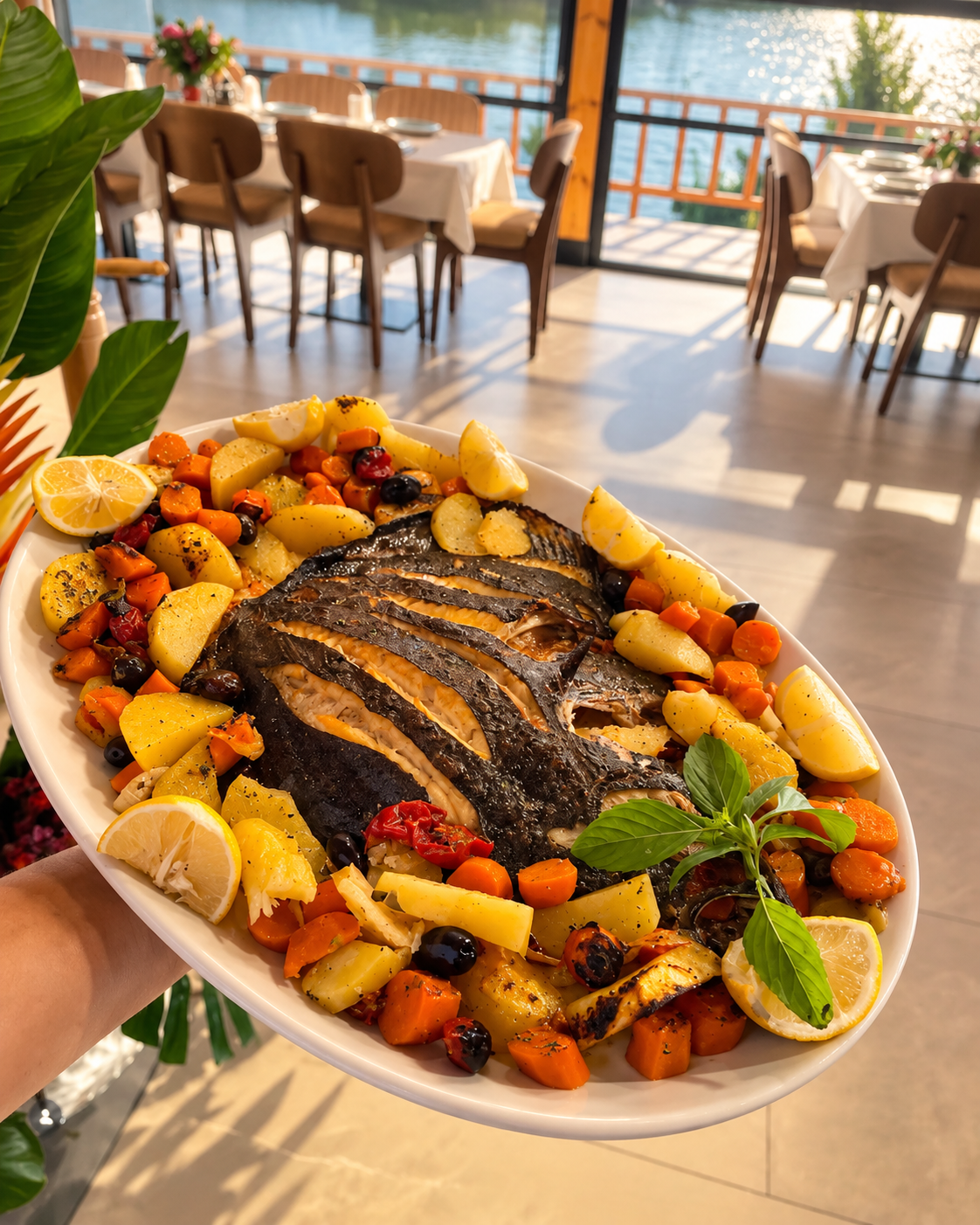 Restoranti Aroma Patokut në Lagunën e Patokut, Shqipëri