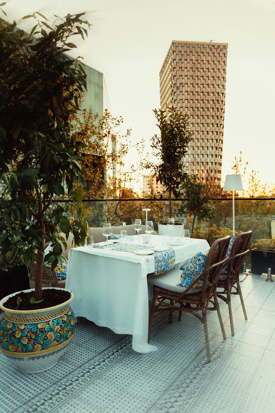 Gourmet cuisine at The Crown Rooftop & Dining in central Tirana