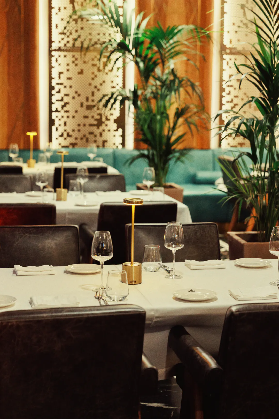 Elegant dining space at The Crown Rooftop & Dining in Tirana