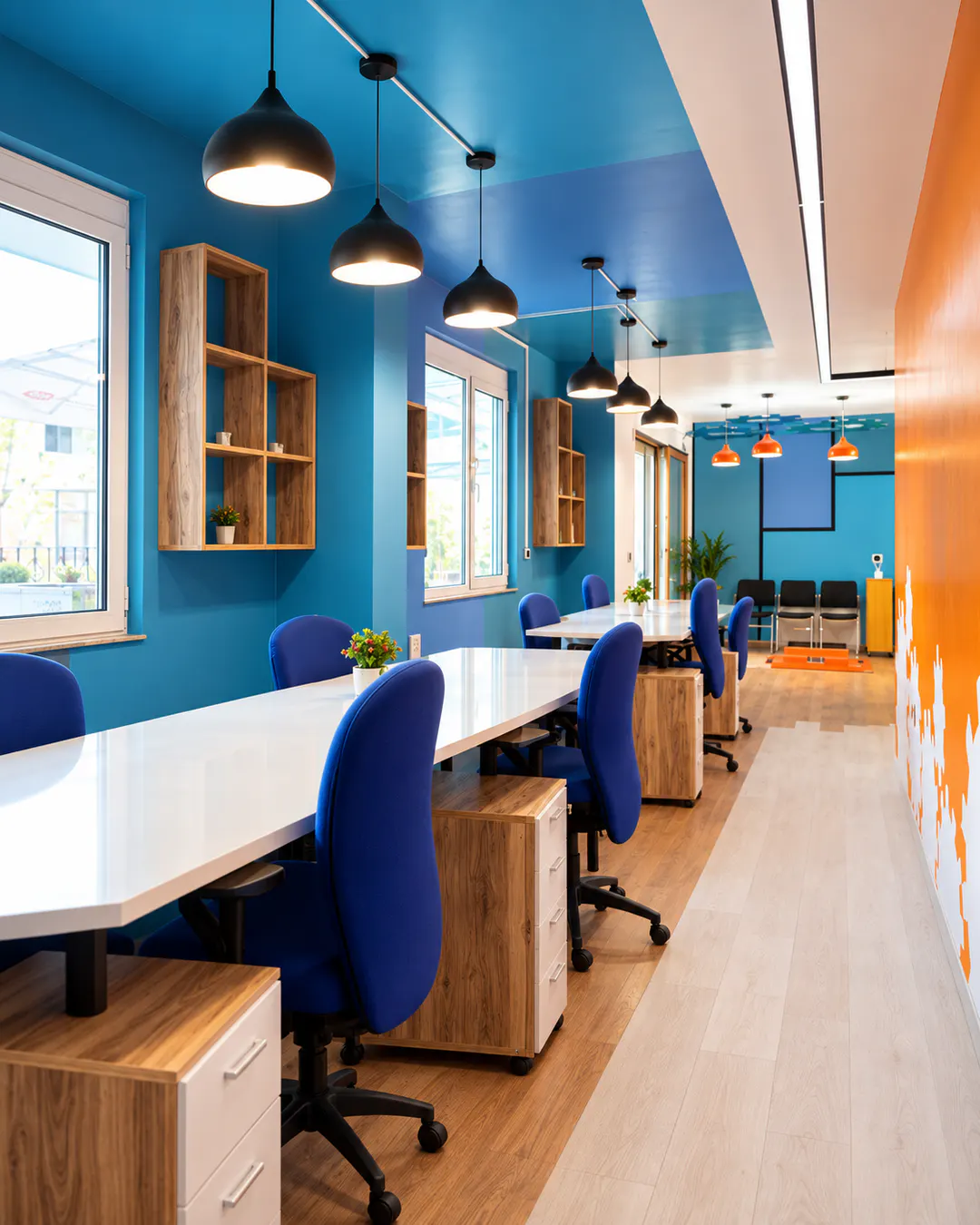 Moderno spazio di coworking al Dutch Hub di Tirana