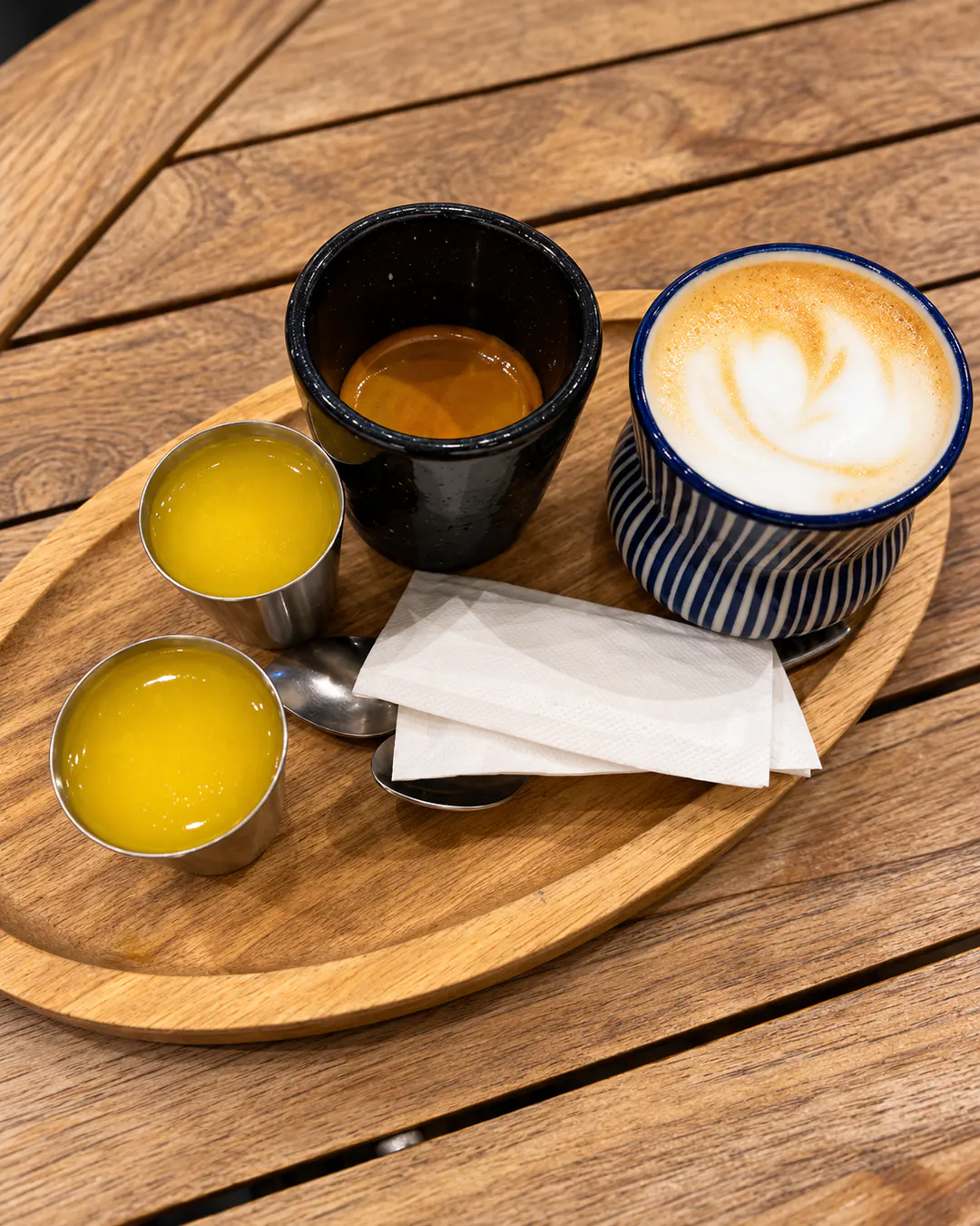 Iced specialty coffee at Frut'za Komuna in Kika 2, Tirana