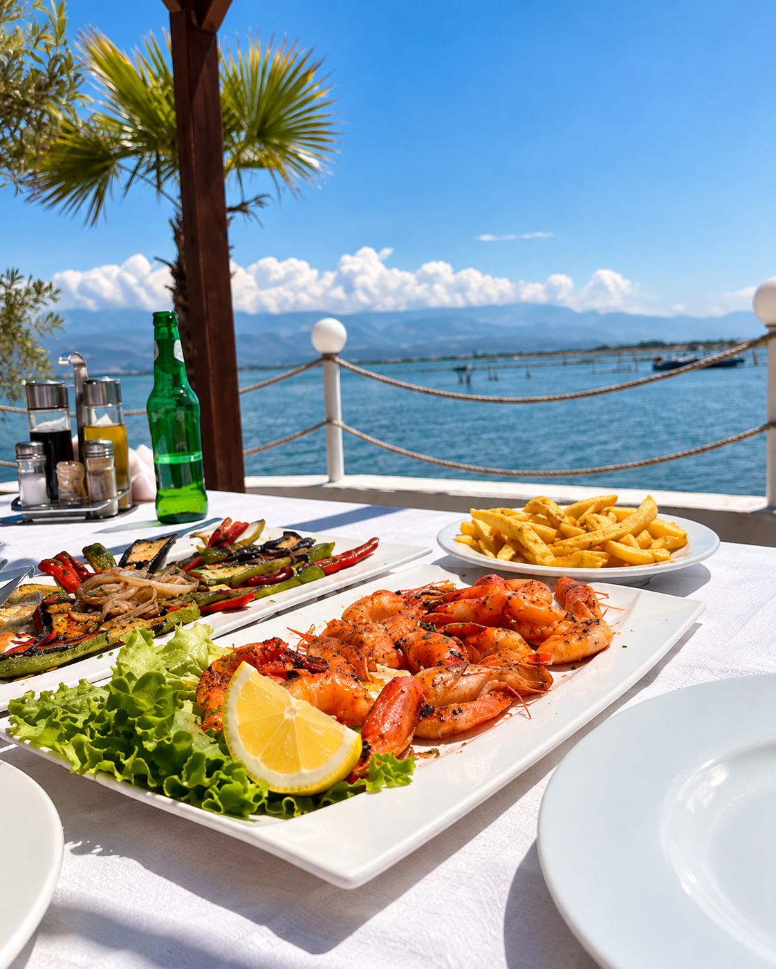 Restorant Ishulli në një ishull të vogël në Lagunën e Patokut