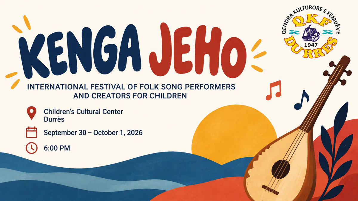 Kenga Jeho 2026 folk song festival for young performers in Durres