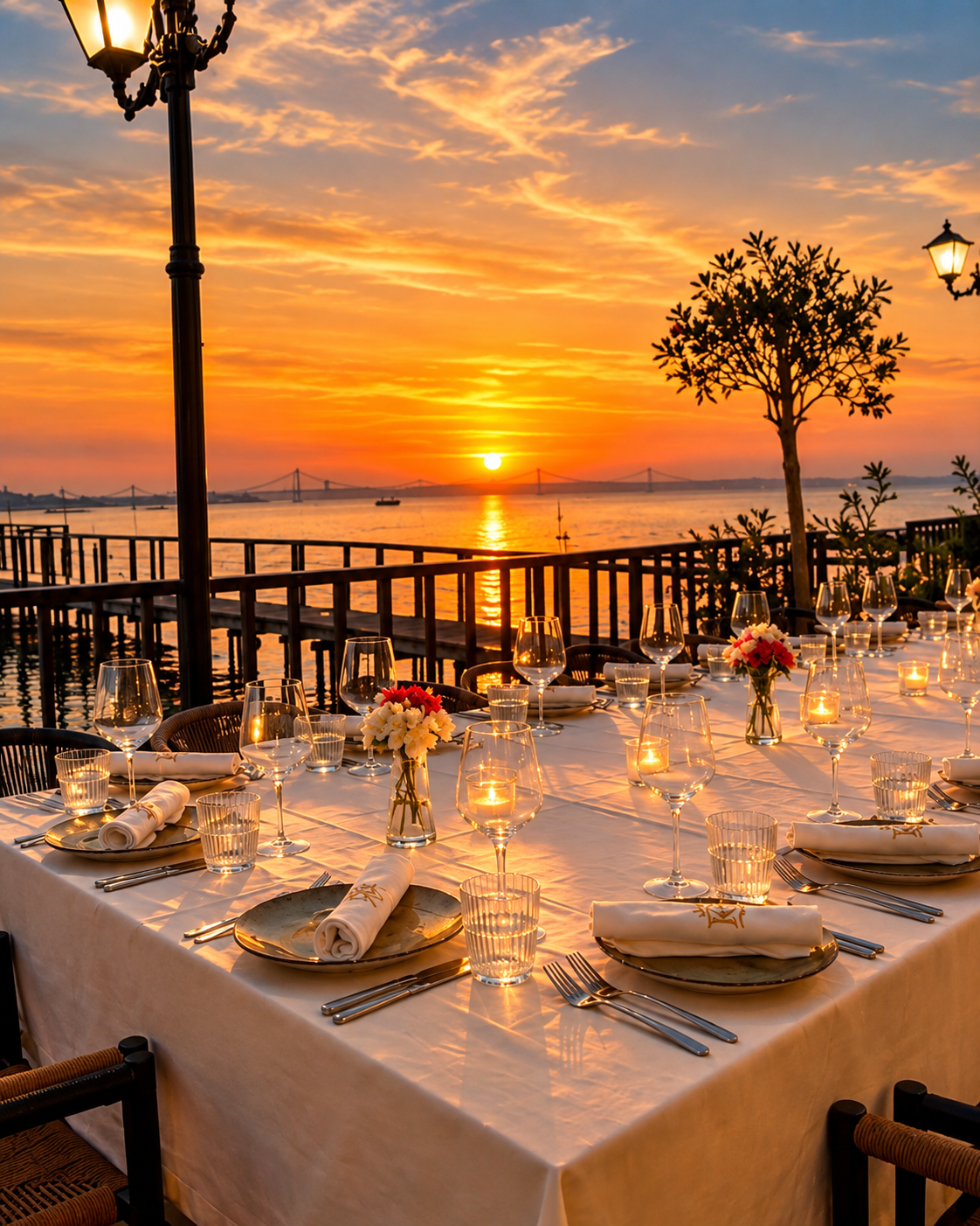Restoranti KingFish dhe pamjet nga laguna në Patok, Shqipëri