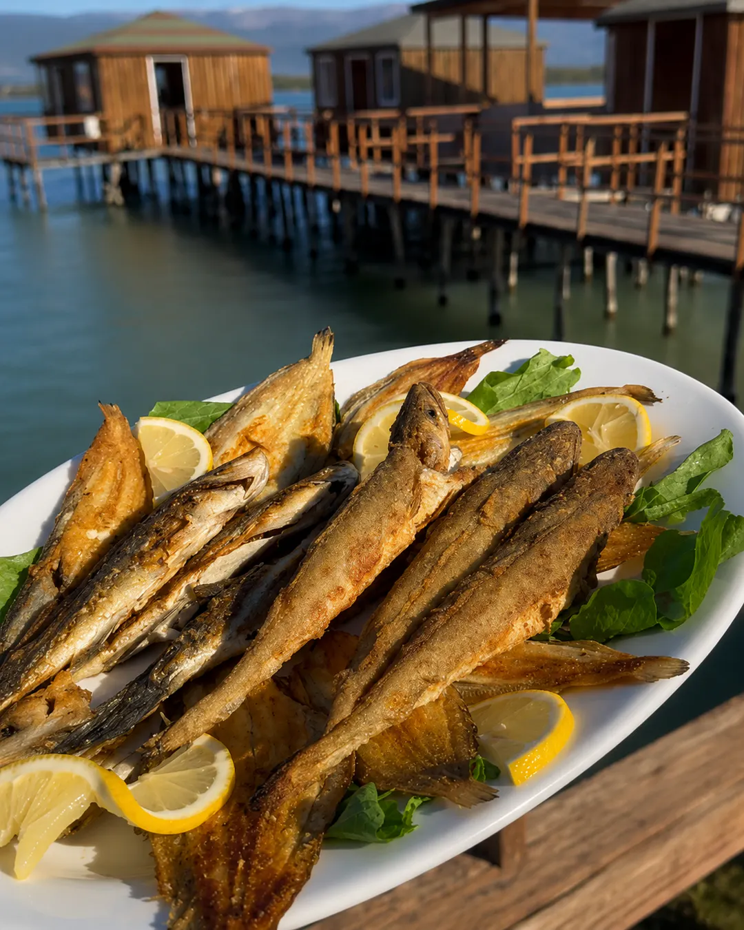 Fresh lagoon fish at Laguna e Re Patok