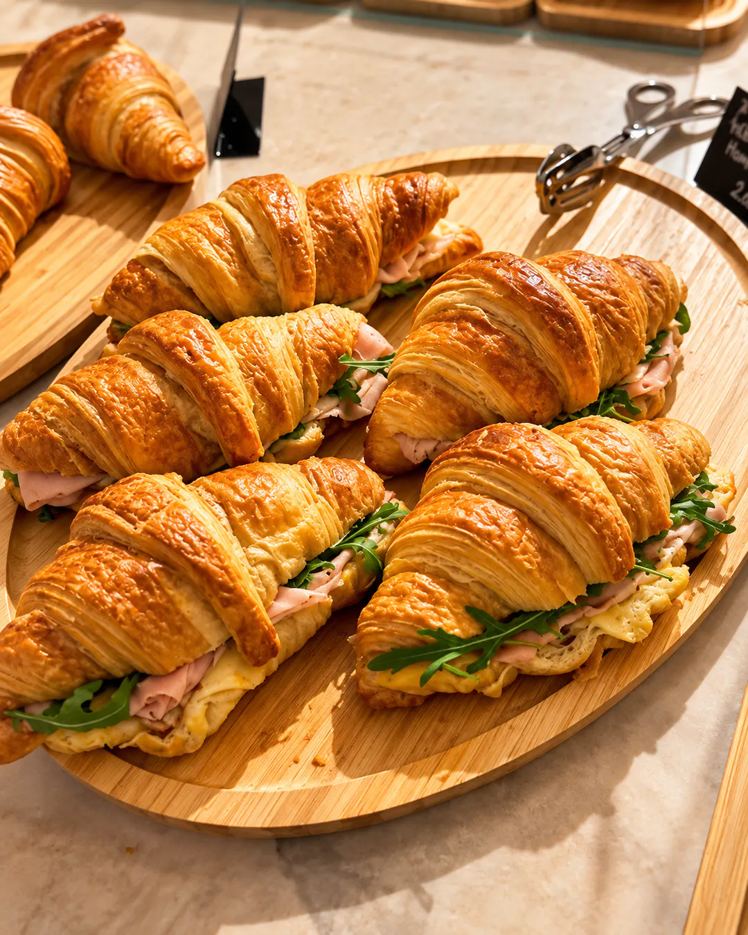 Croissant salati farciti da Matin Plus a Tirana
