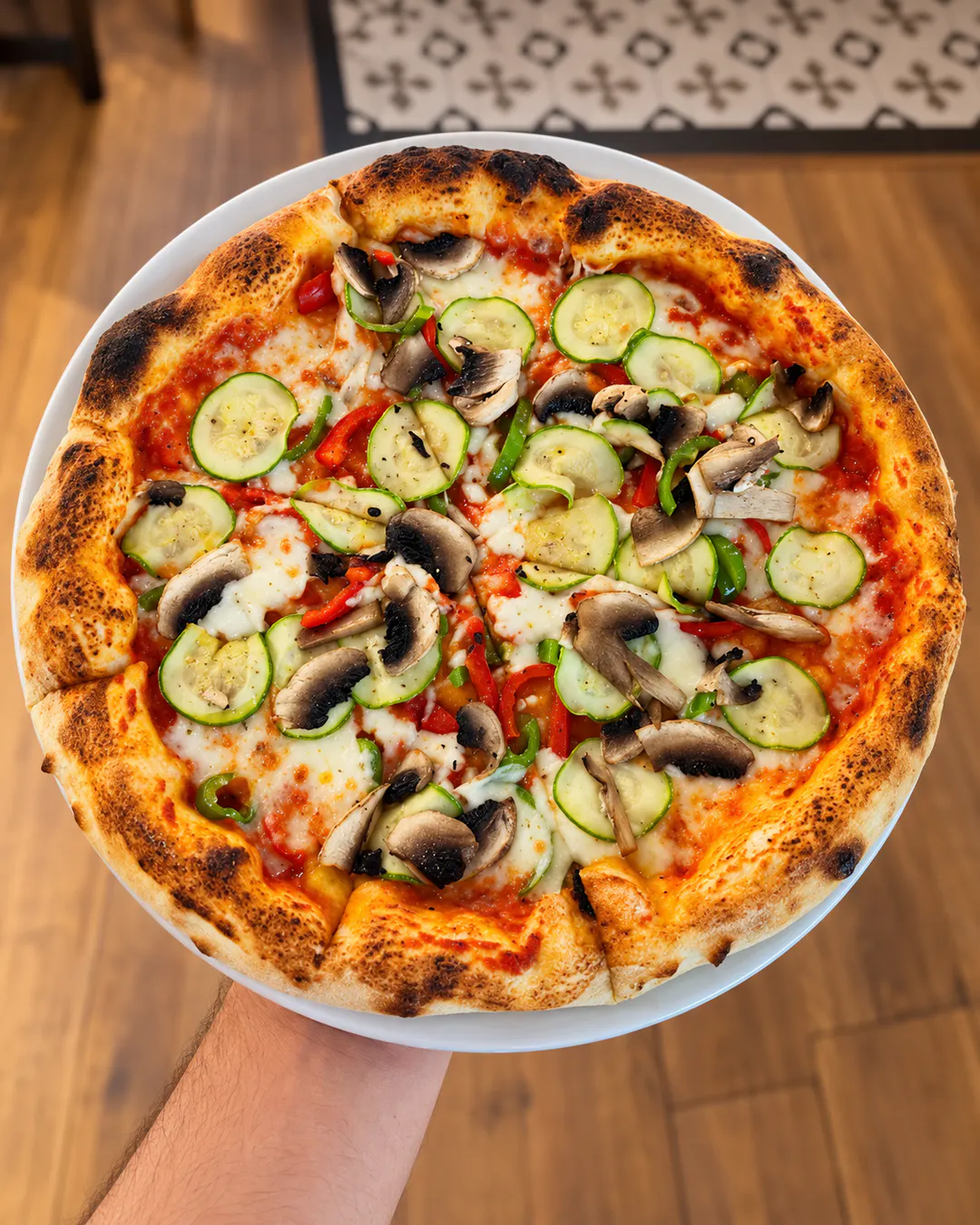 Pizza at MONO Restaurant Pizzeria near Karl Topia Square, Tirana