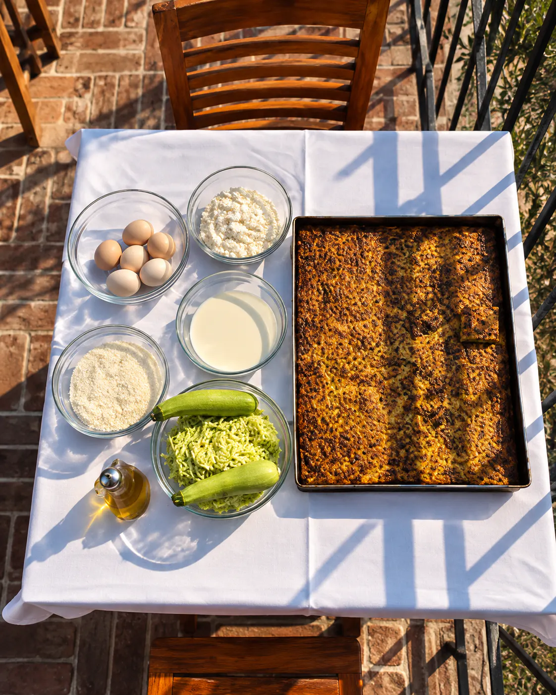 Local ingredients used to prepare traditional laknur at Oazi Fishtë in Fishtë, Lezhë