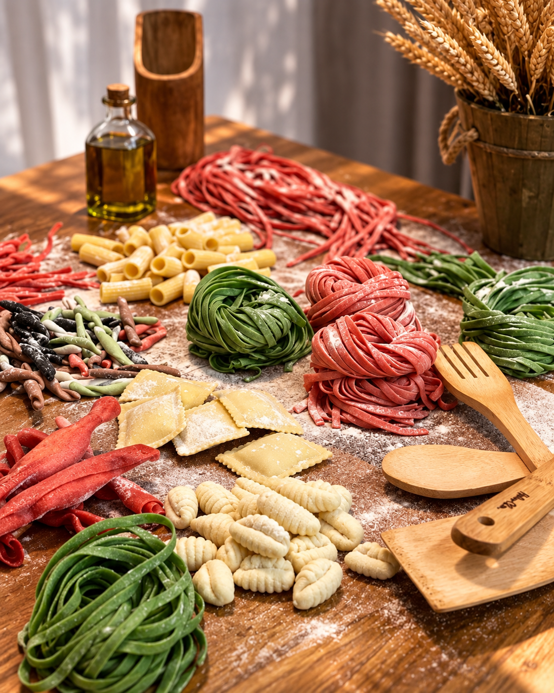 Fresh handmade pasta at Omai Restaurant in Blloku, Tirana