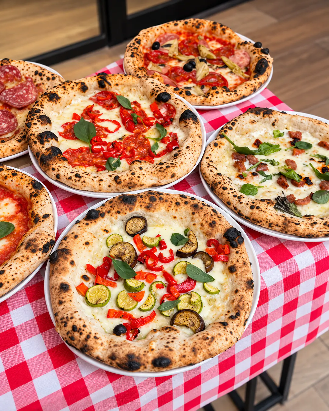 Neapolitan pizza at Pizzeria Buffalo in Tirana