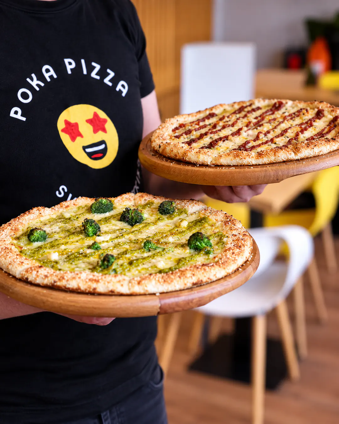 Creative pizza at Poka Pizza Tirana