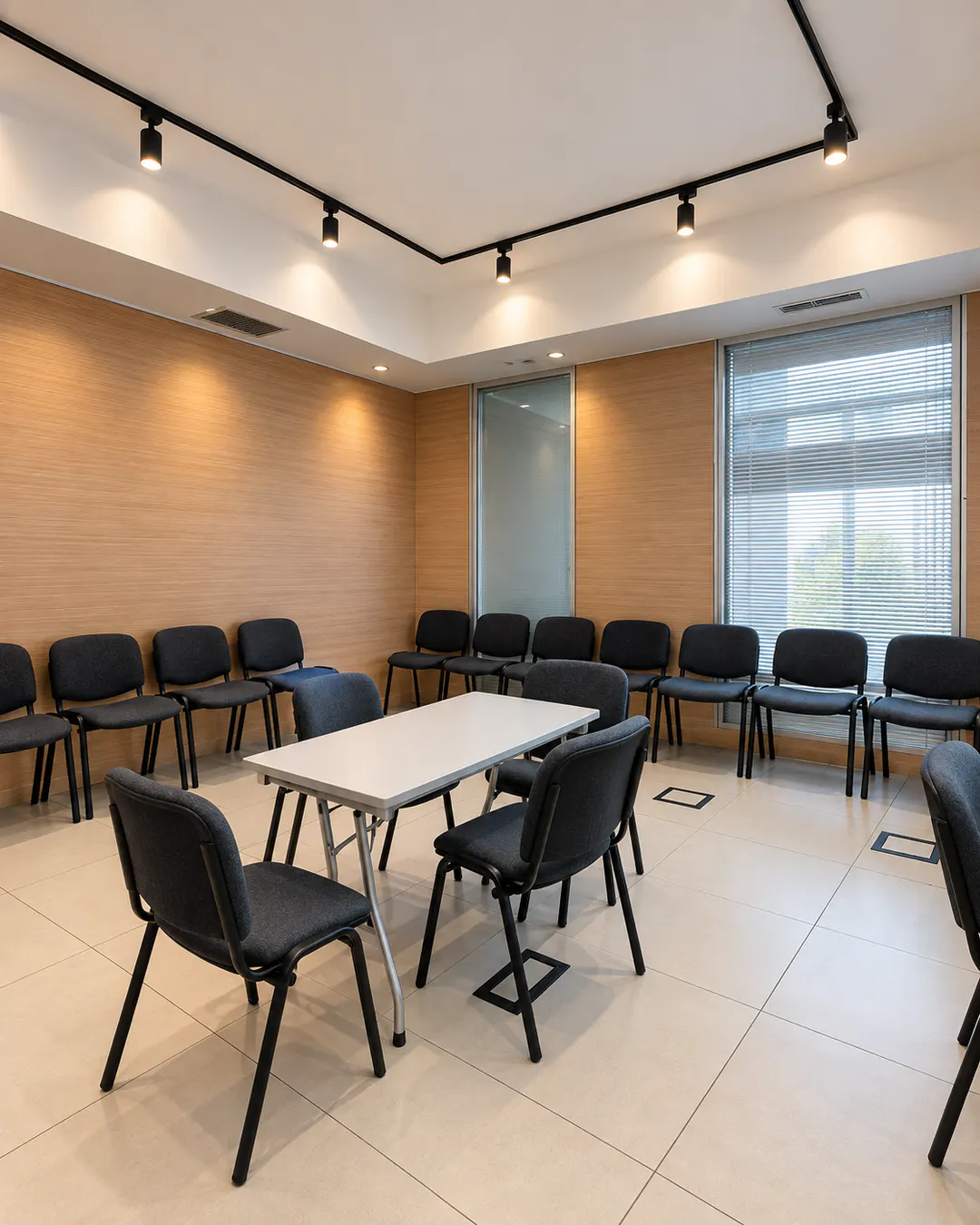 Sala riunioni e formazione presso Protik Innovation Center a Tirana