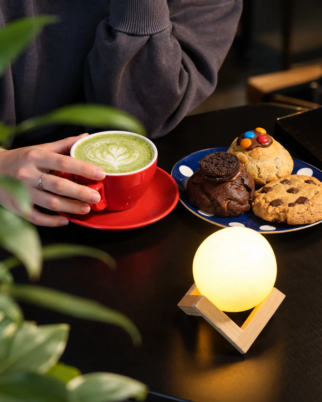 Colorful creative drinks at Raven Store & Cafe in Tirana