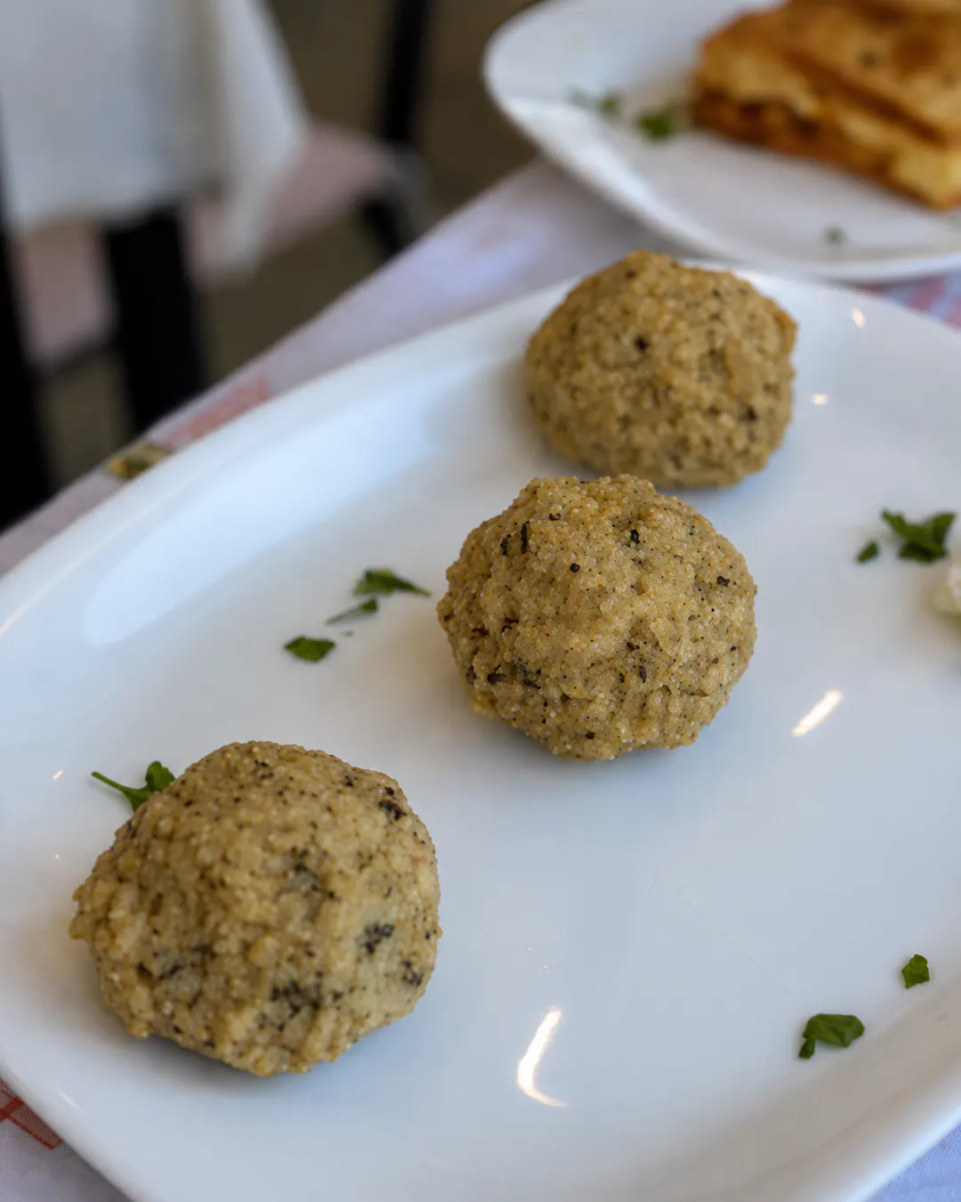 Traditional qifqi at Restaurant Urat in Gjirokastër