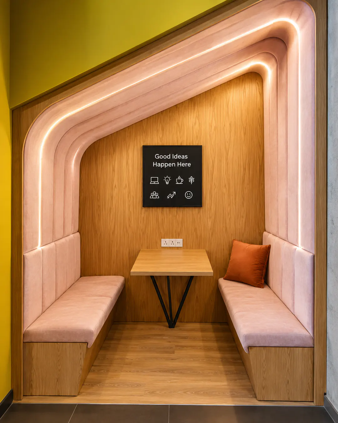 Cabina privata per chiamate e piccoli incontri presso Social Hub Tirana