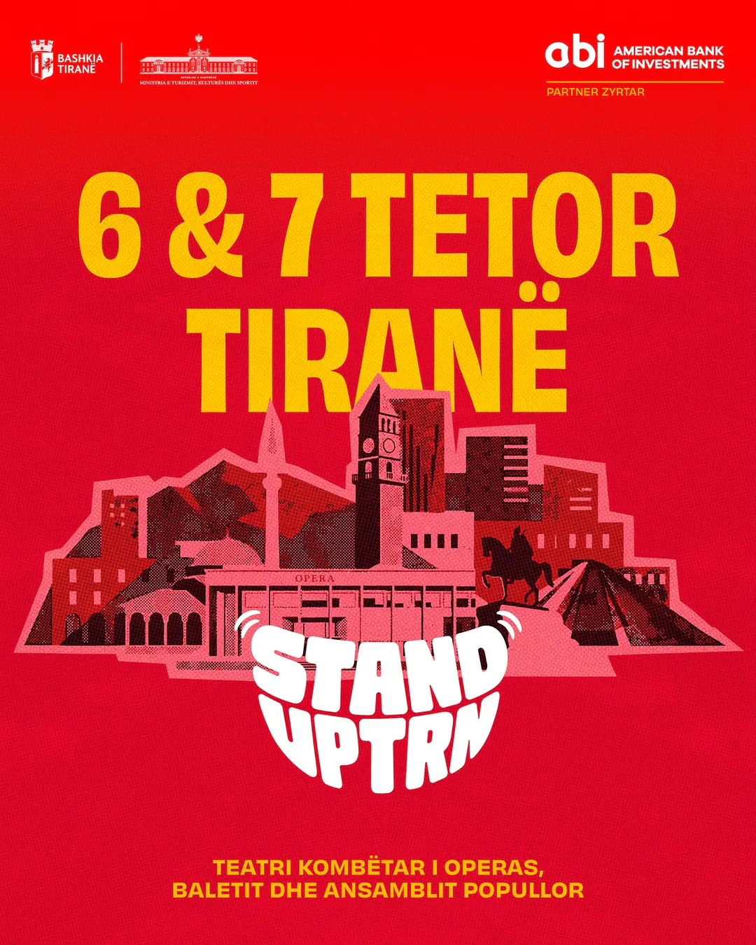 StandUp Tirana second edition on October 6 and 7, 2026 in Tirana
