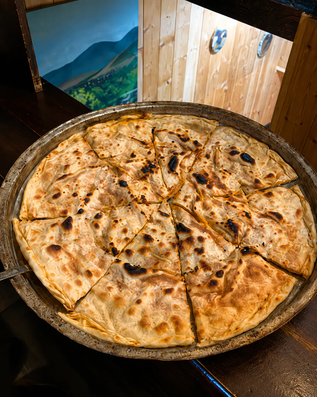 Traditional Korçë lakror baked in Albanian style