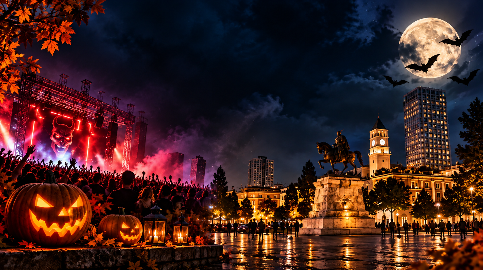 Halloween in Tirana 2026 with music festivals, club parties and Halloween celebrations