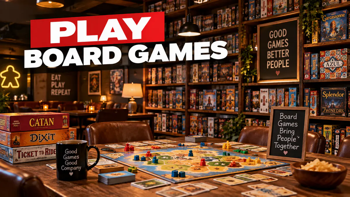 Indoor activities in Tirana featuring board games and social gaming