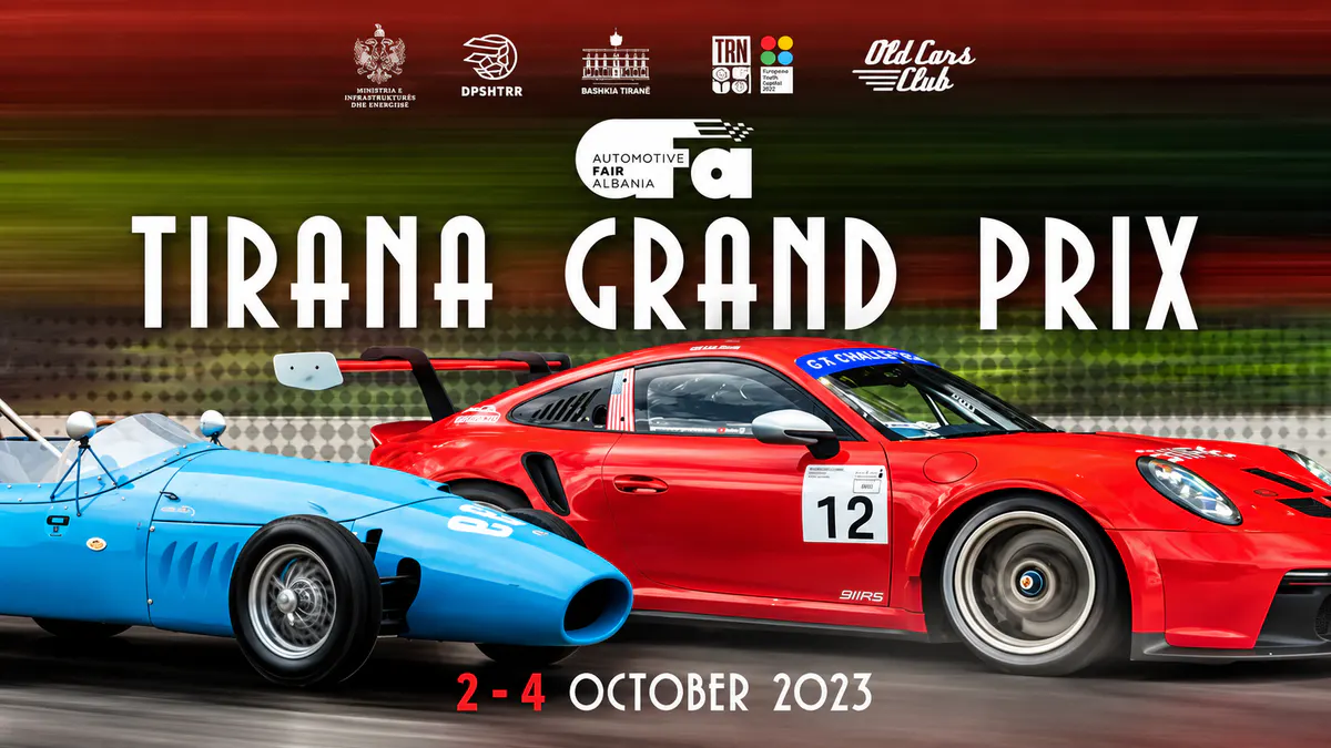 Tirana Grand Prix 2–4 October 2026 featuring classic and racing cars in Tirana, Albania